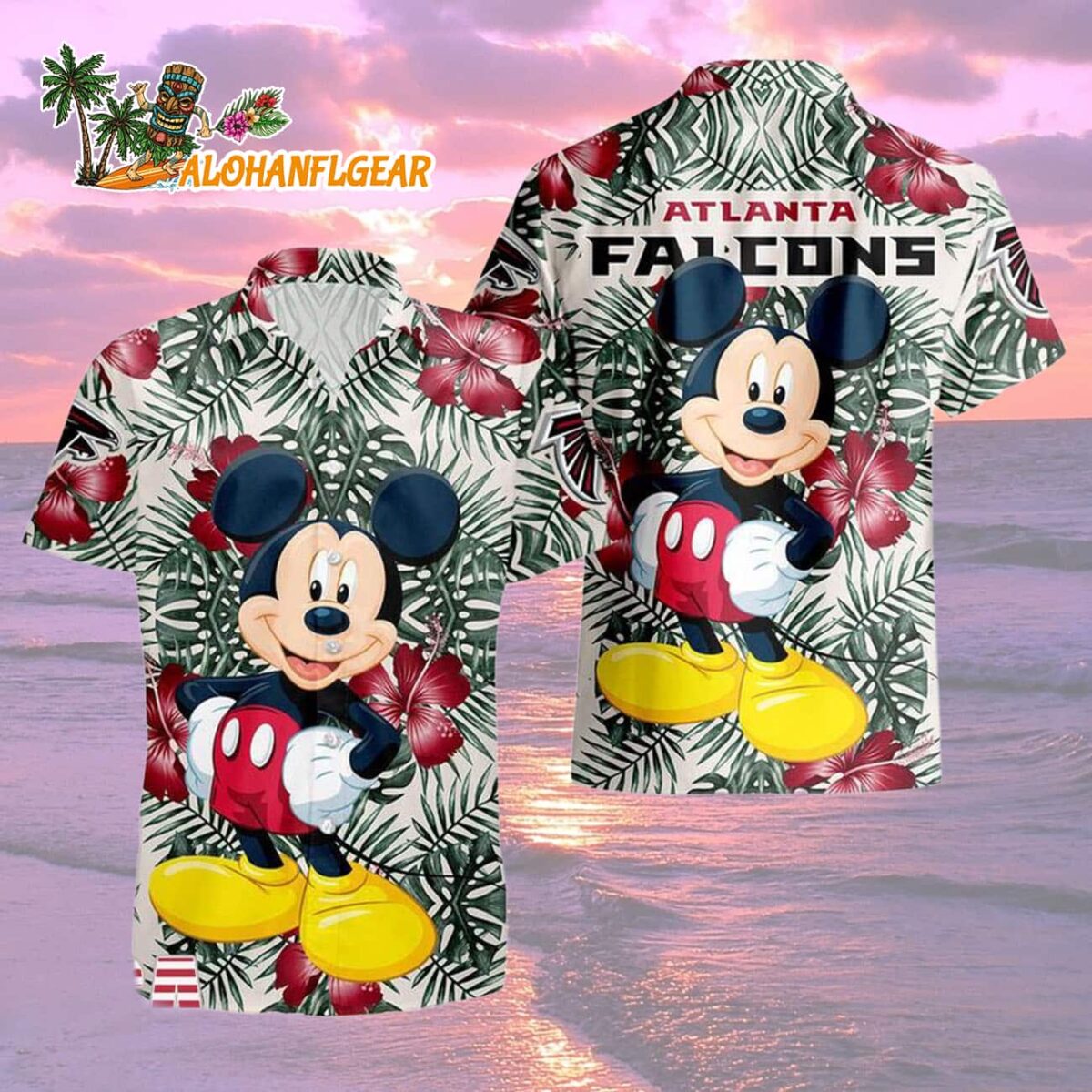 Atlanta Falcons Mickey Disney Limited Edition Hawaiian Shirt, Atlanta Falcons Aloha Shirt 1 Atlanta Falcons Mickey Disney Limited Edition Hawaiian Shirt Atlanta Falcons Aloha Shirt 2