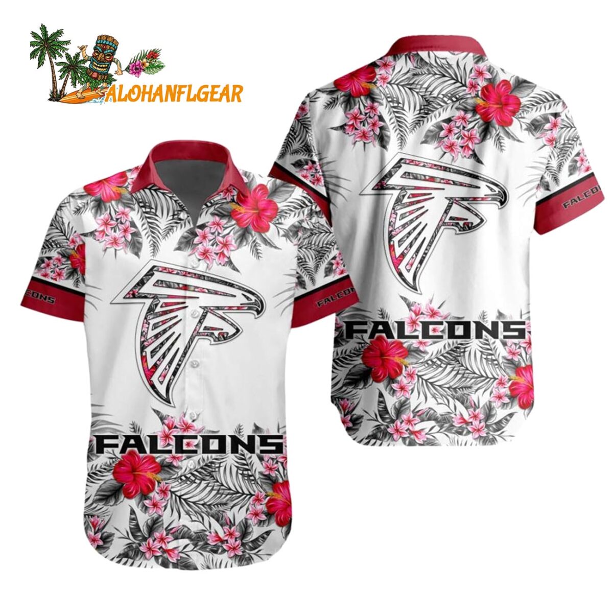 Atlanta Falcons Special Floral Tropical Team Spirit Hawaiian Shirt Atlanta Falcons Aloha Shirt 1