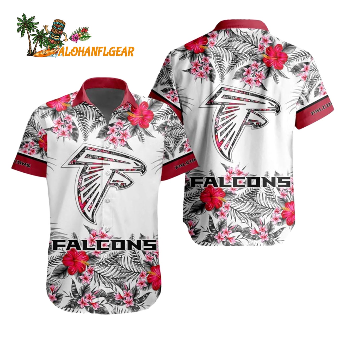 Atlanta Falcons Special Floral Tropical Team Spirit Hawaiian Shirt, Atlanta Falcons Aloha Shirt Atlanta Falcons Special Floral Tropical Team Spirit Hawaiian Shirt, Atlanta Falcons Aloha Shirt