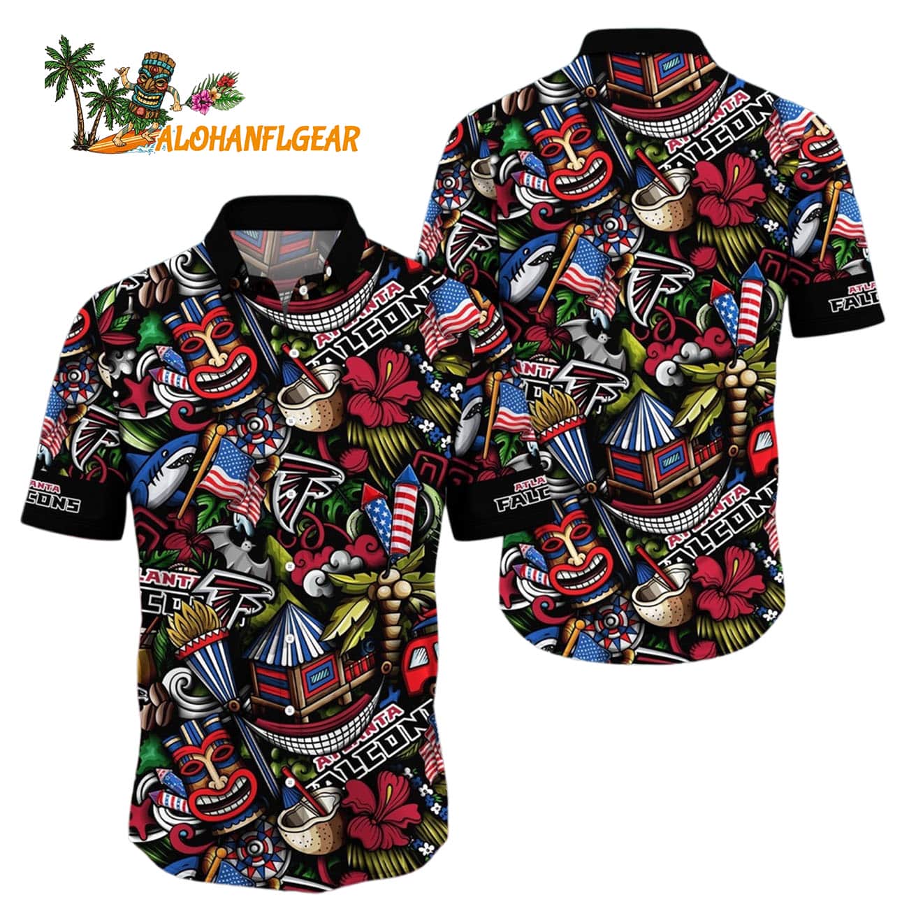 Atlanta Falcons Tiki Me Off Hawaiian Shirt, Atlanta Falcons Aloha Shirt Atlanta Falcons Tiki Me Off Hawaiian Shirt, Atlanta Falcons Aloha Shirt