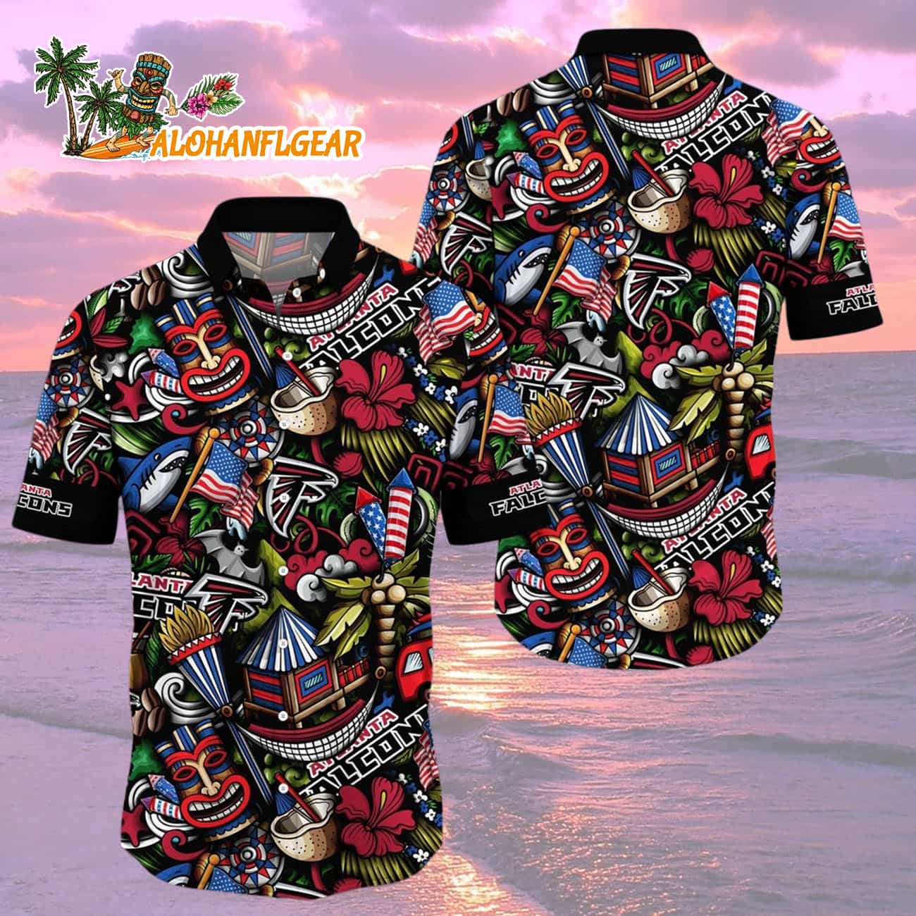 Atlanta Falcons Tiki Me Off Hawaiian Shirt, Atlanta Falcons Aloha Shirt Atlanta Falcons Tiki Me Off Hawaiian Shirt, Atlanta Falcons Aloha Shirt