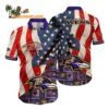 Baltimore Ravens American Flag Hawaiian Shirt NFL Aloha Shirt 1