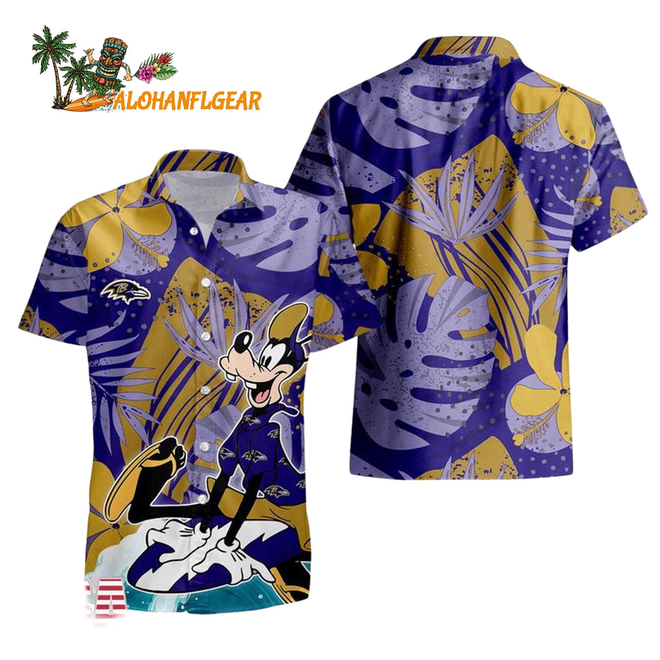 Baltimore Ravens Goofy Disney Limited Edition Hawaiian Shirt, Baltimore Ravens Aloha Shirt Baltimore Ravens Goofy Disney Limited Edition Hawaiian Shirt, Baltimore Ravens Aloha Shirt