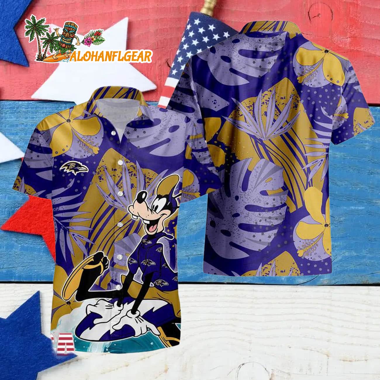 Baltimore Ravens Goofy Disney Limited Edition Hawaiian Shirt, Baltimore Ravens Aloha Shirt Baltimore Ravens Goofy Disney Limited Edition Hawaiian Shirt, Baltimore Ravens Aloha Shirt