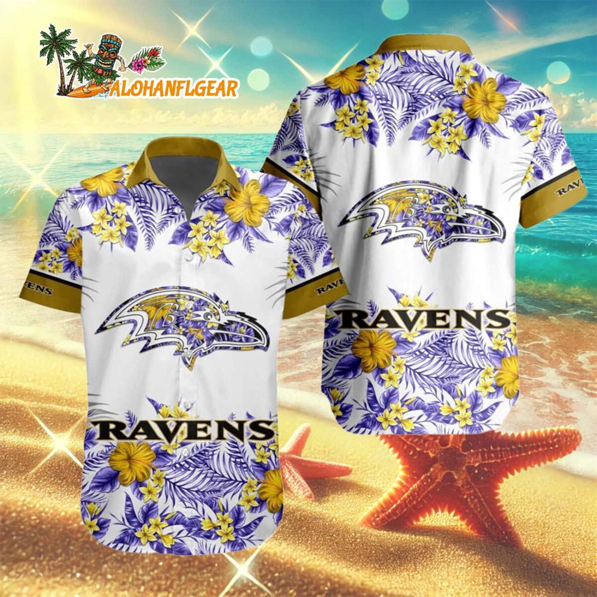 Baltimore Ravens Special Floral Tropical Team Spirit Hawaiian Shirt, Baltimore Ravens Aloha Shirt 2 Baltimore Ravens Special Floral Tropical Team Spirit Hawaiian Shirt Baltimore Ravens Aloha Shirt 3