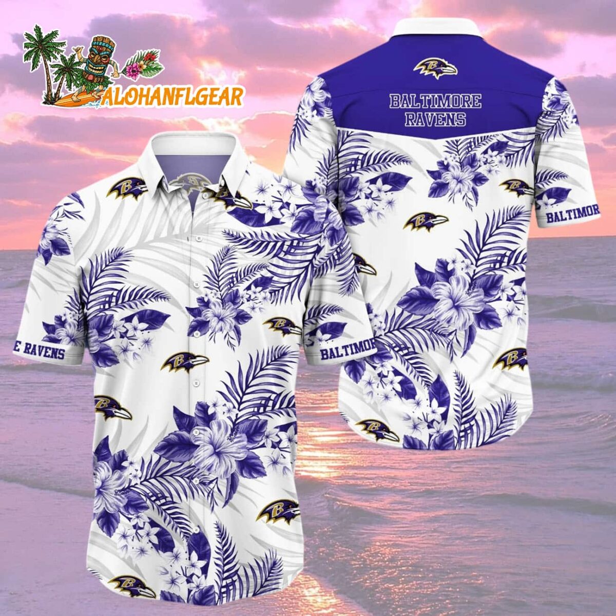Baltimore Ravens Trending Hawaiian Shirt New Arrivals Baltimore Ravens Aloha Shirt 2