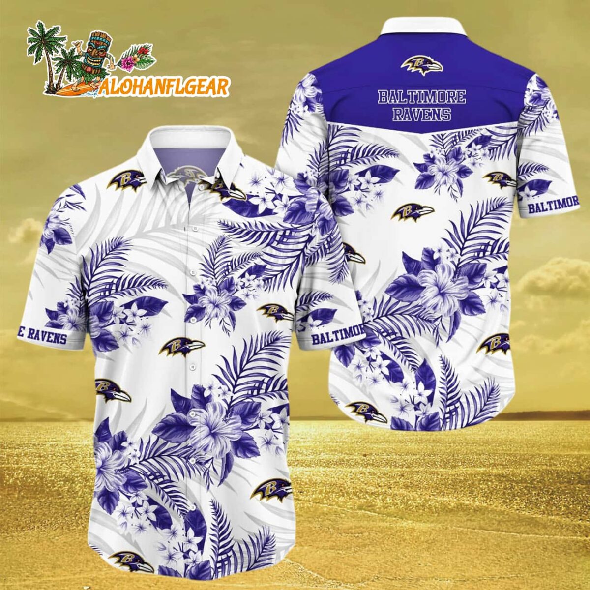 Baltimore Ravens Trending Hawaiian Shirt New Arrivals Baltimore Ravens Aloha Shirt 3