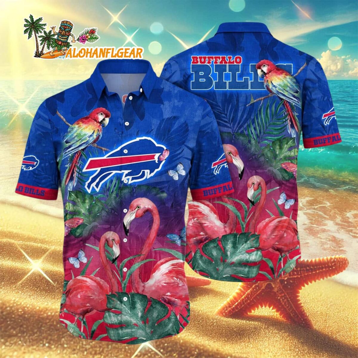 Buffalo Bills Flamingo And Flower Hawaiian Shirt, Buffalo Bills Aloha Shirt 2 Buffalo Bills Flamingo And Flower Hawaiian Shirt Buffalo Bills Aloha Shirt 3