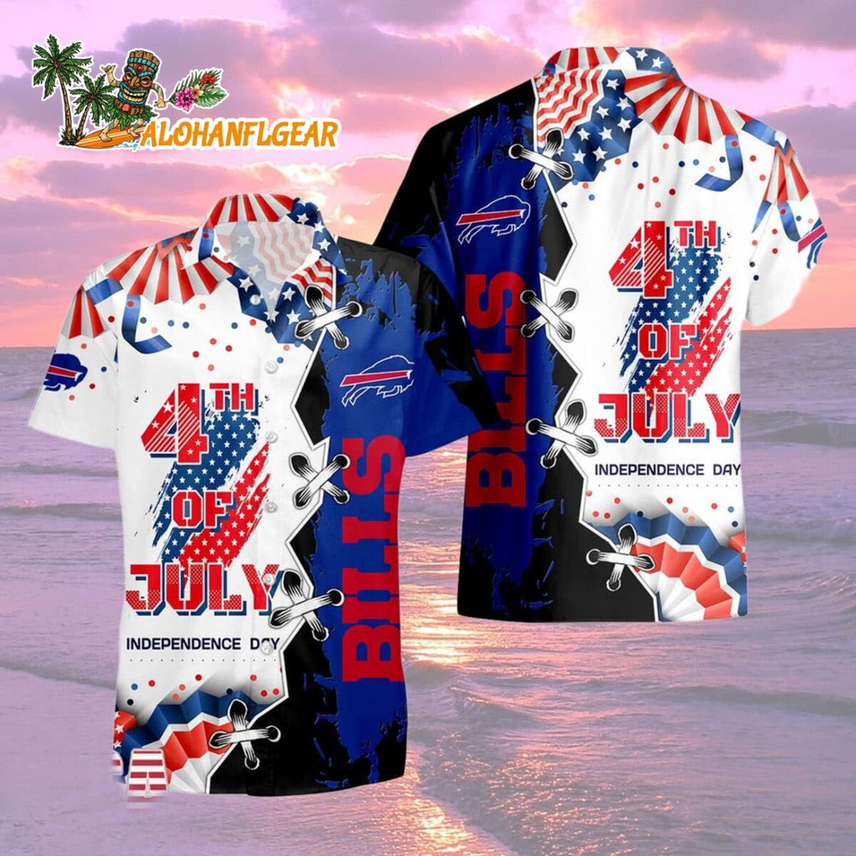 Buffalo Bills Happy Independence Day Resurgence Hawaiian Shirt, NFL Aloha Shirt 1 Buffalo Bills Happy Independence Day Resurgence Hawaiian Shirt NFL Aloha Shirt 2
