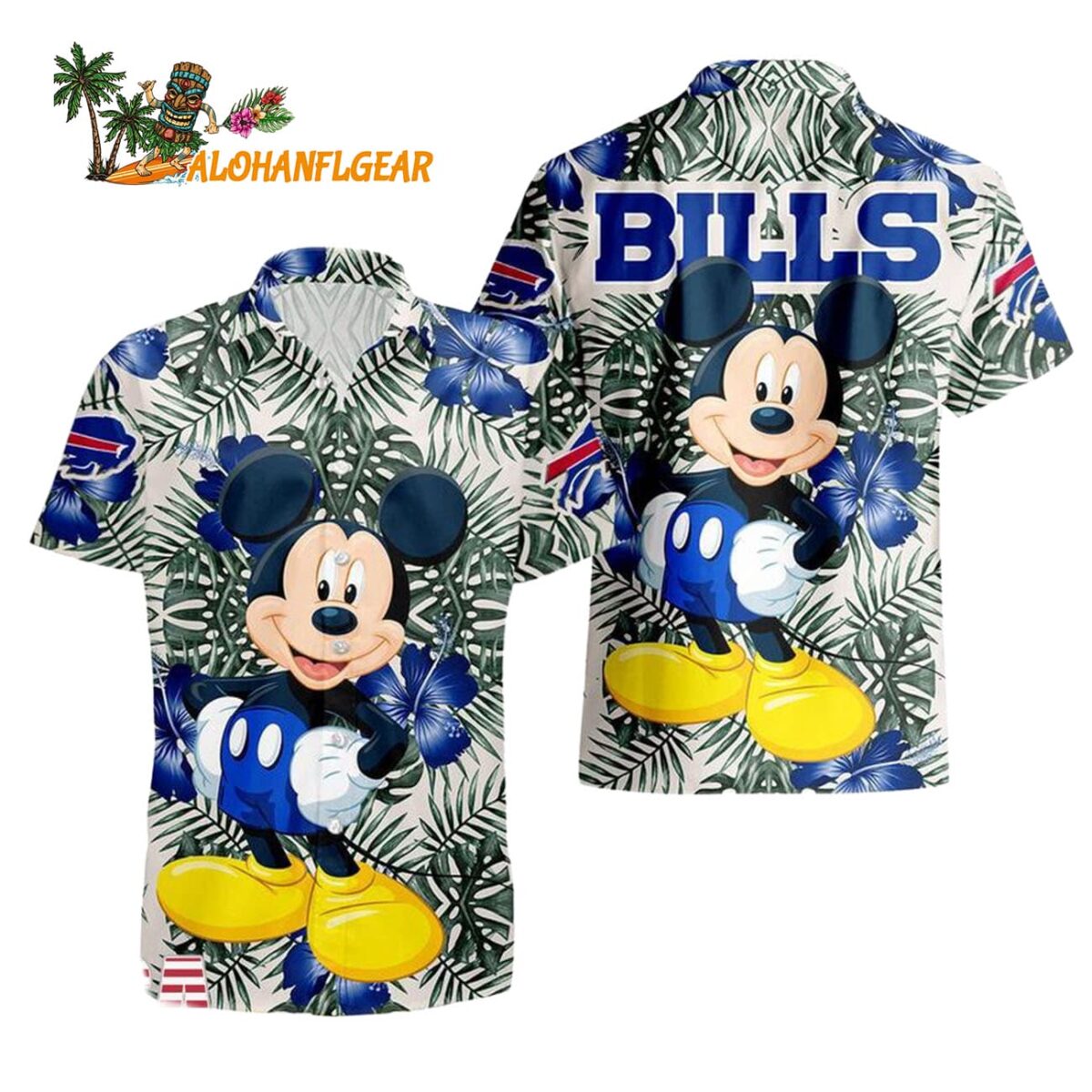 Buffalo Bills Mickey Disney Limited Edition Hawaiian Shirt Buffalo Bills Aloha Shirt 1