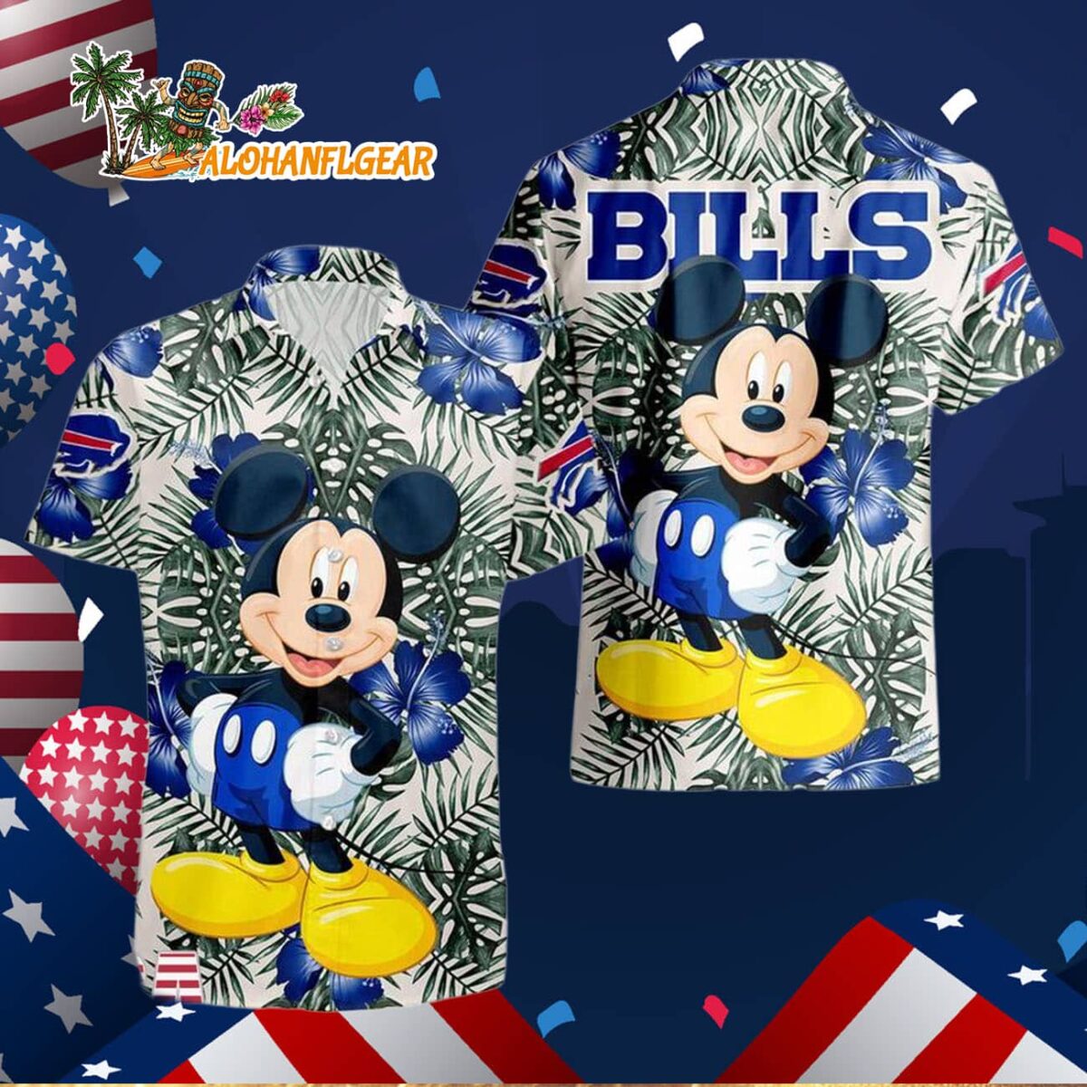 Buffalo Bills Mickey Disney Limited Edition Hawaiian Shirt Buffalo Bills Aloha Shirt 3