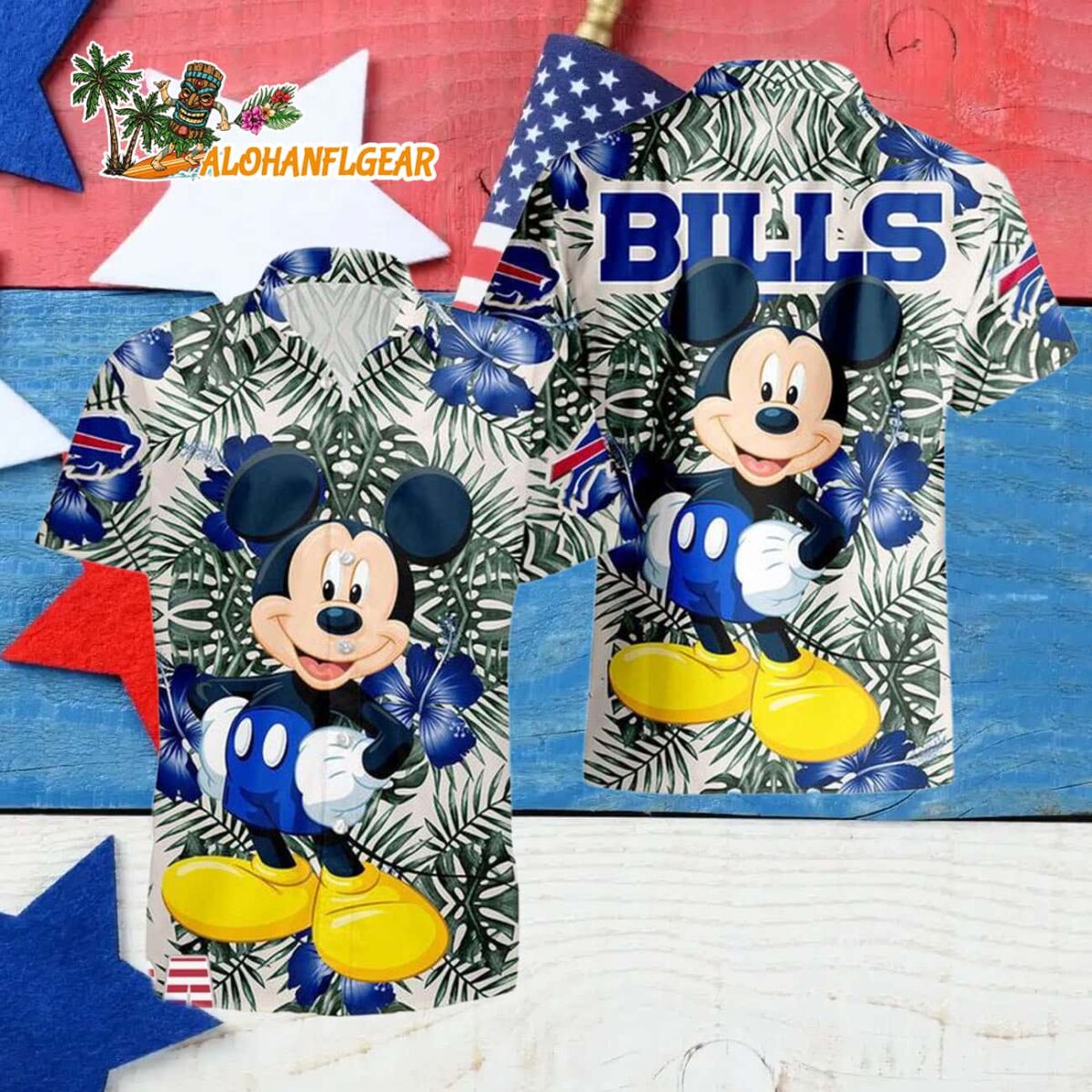 Buffalo Bills Mickey Disney Limited Edition Hawaiian Shirt Buffalo Bills Aloha Shirt 4