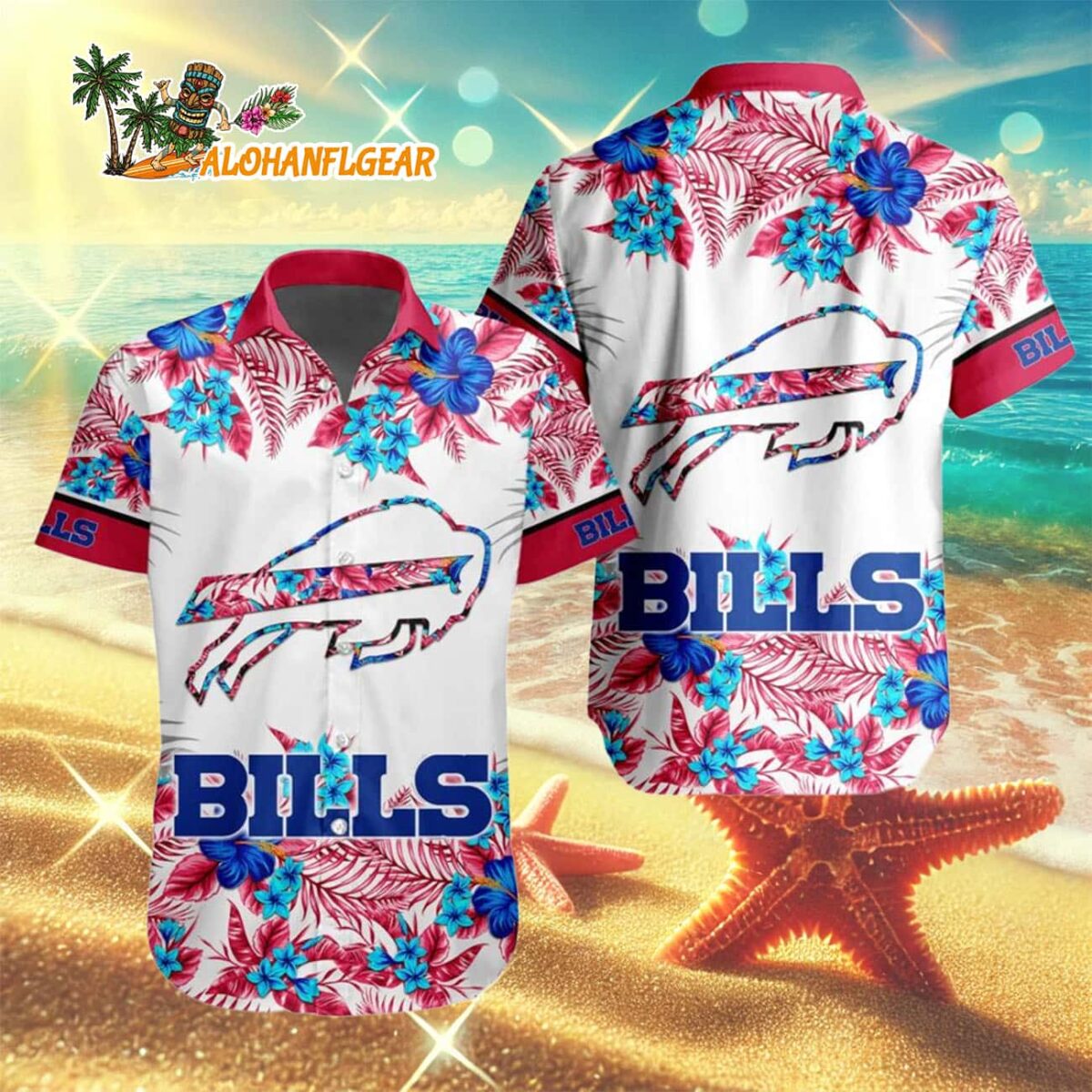 Buffalo Bills Special Floral Tropical Team Spirit Hawaiian Shirt Buffalo Bills Aloha Shirt 3