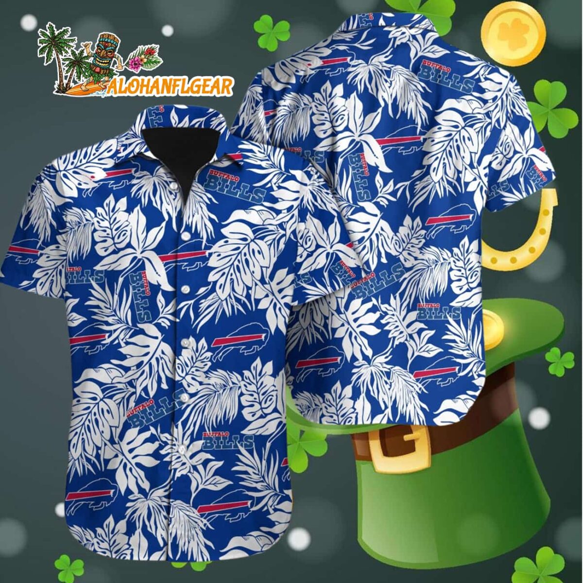 Buffalo Bills Tropical Leafs Designs Hawaiian Shirt Buffalo Bills Aloha Shirt 4