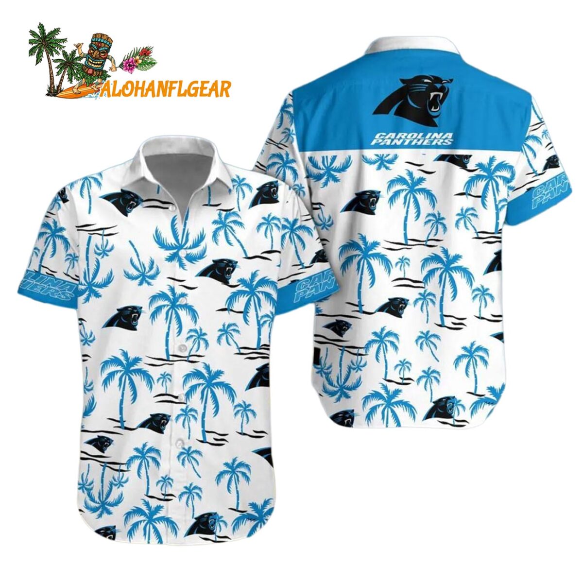 Carolina Panthers Coconut Logo Beach Hawaiian Shirt NFL Aloha Shirt 1