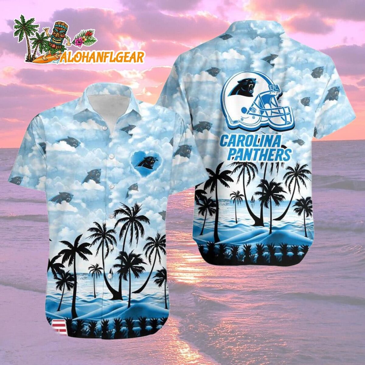 Carolina Panthers Coconut Palms Limited Edition Hawaiian Shirt, Carolina Panthers Aloha Shirt 1 Carolina Panthers Coconut Palms Limited Edition Hawaiian Shirt Carolina Panthers Aloha Shirt 2