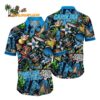 Carolina Panthers Flower Tiki Me Off Hawaiian Shirt Carolina Panthers Aloha Shirt 1