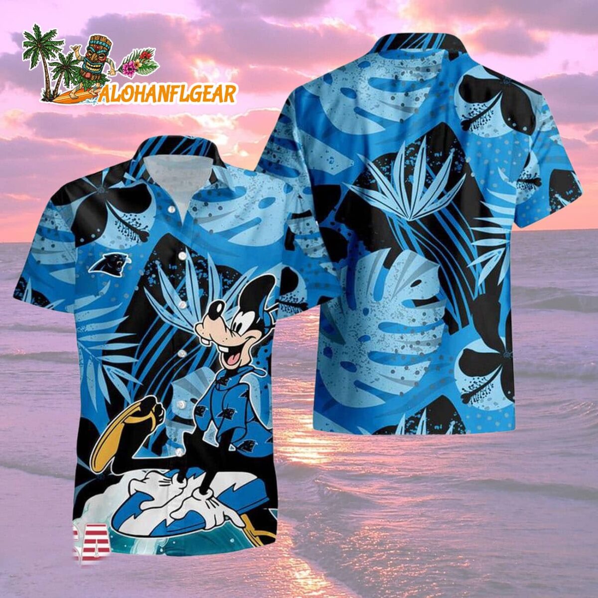 Carolina Panthers Goofy Disney Limited Edition Hawaiian Shirt, Carolina Panthers Aloha Shirt 1 Carolina Panthers Goofy Disney Limited Edition Hawaiian Shirt Carolina Panthers Aloha Shirt 2