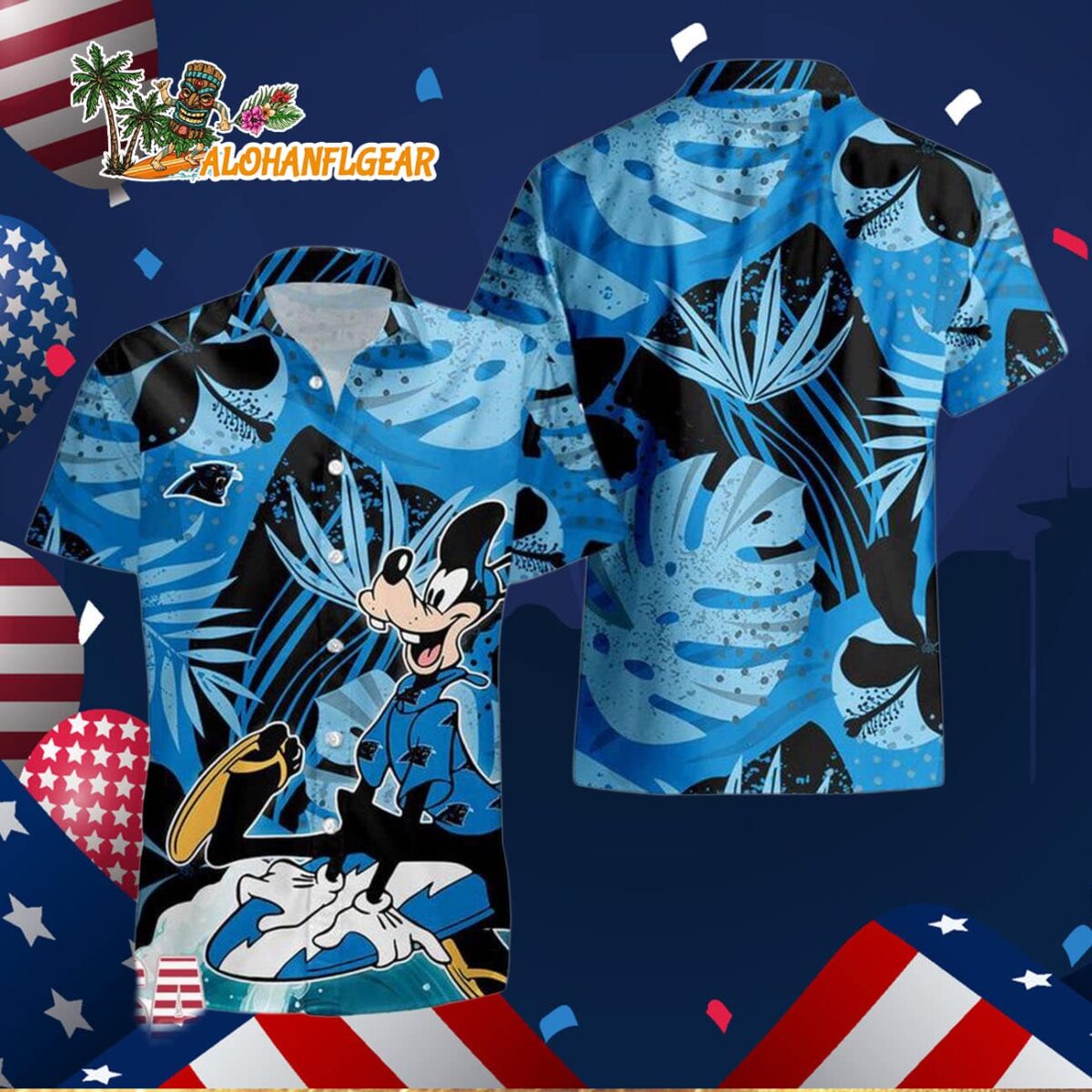 Carolina Panthers Goofy Disney Limited Edition Hawaiian Shirt, Carolina Panthers Aloha Shirt 2 Carolina Panthers Goofy Disney Limited Edition Hawaiian Shirt Carolina Panthers Aloha Shirt 3