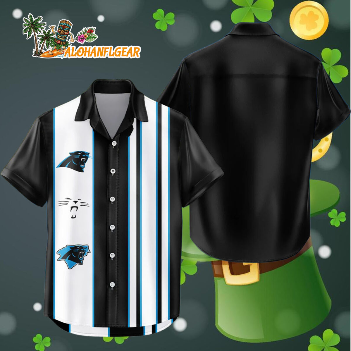 Carolina Panthers Hawaiian Shirt Classic Color Contrast 4