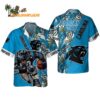 Carolina Panthers Mascot Summer Hawaiian Shirt Carolina Panthers Aloha Shirt 1