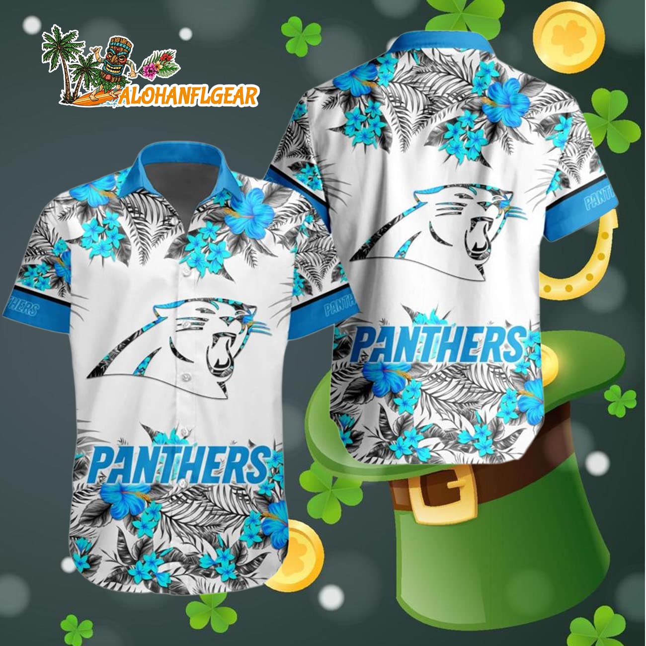 Carolina Panthers Special Floral Tropical Team Spirit Hawaiian Shirt, Carolina Panthers Aloha Shirt Carolina Panthers Special Floral Tropical Team Spirit Hawaiian Shirt, Carolina Panthers Aloha Shirt