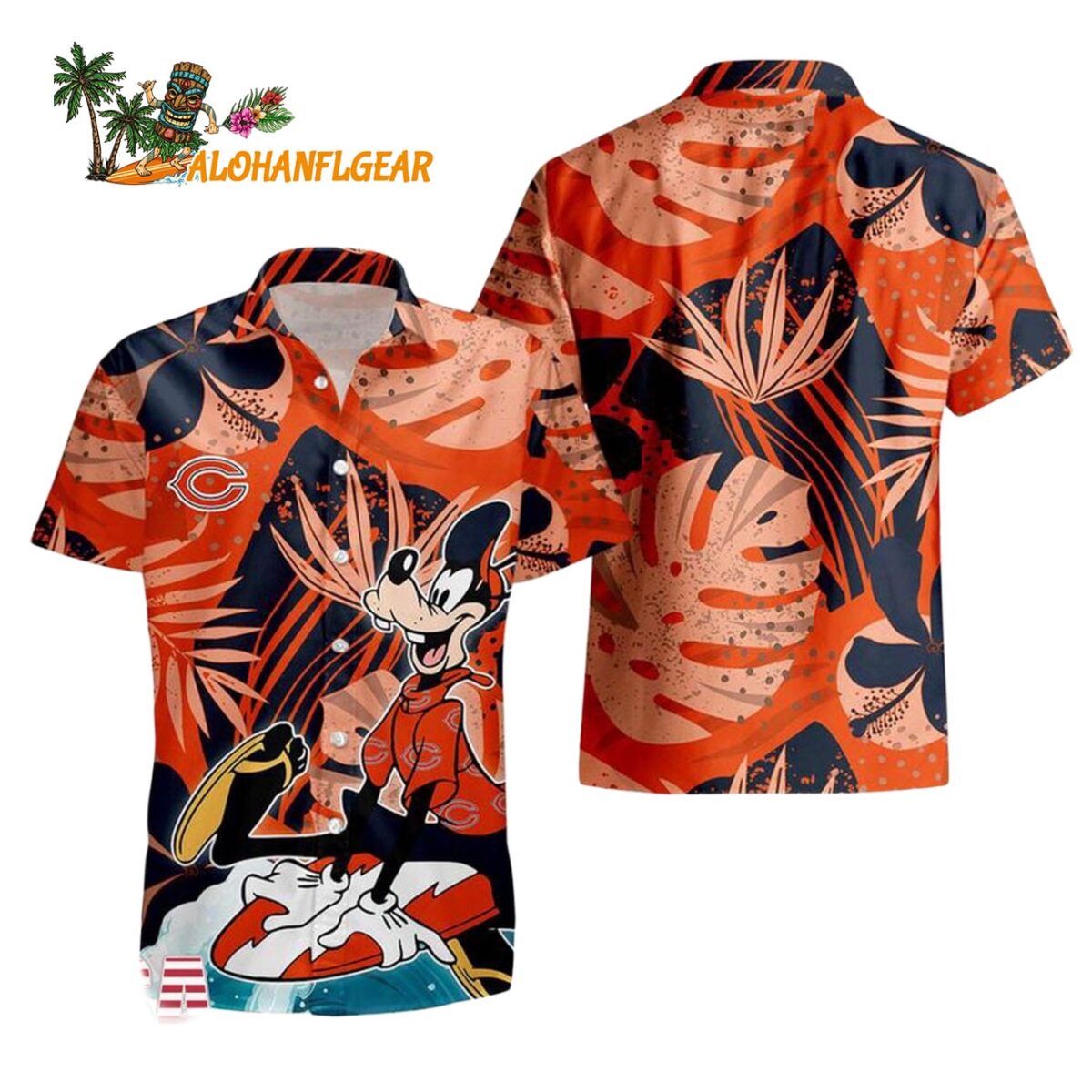 Chicago Bears Goofy Disney Limited Edition Hawaiian Shirt Chicago Bears Aloha Shirt 1