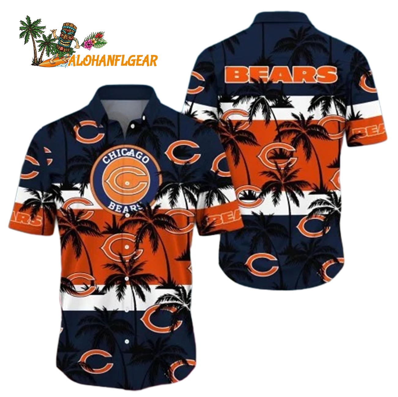 Chicago Bears Hawaiian Shirt Trending Summer Gift For Fan, Chicago Bears Aloha Shirt Chicago Bears Hawaiian Shirt Trending Summer Gift For Fan, Chicago Bears Aloha Shirt