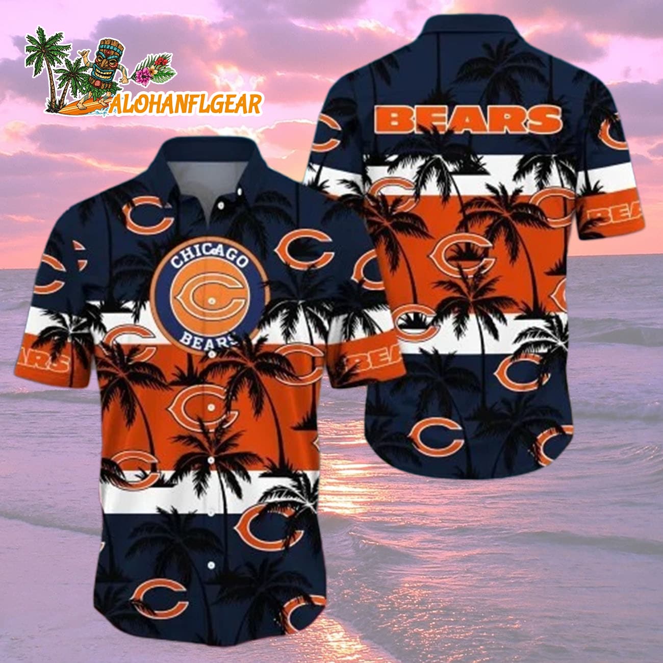Chicago Bears Hawaiian Shirt Trending Summer Gift For Fan, Chicago Bears Aloha Shirt Chicago Bears Hawaiian Shirt Trending Summer Gift For Fan, Chicago Bears Aloha Shirt