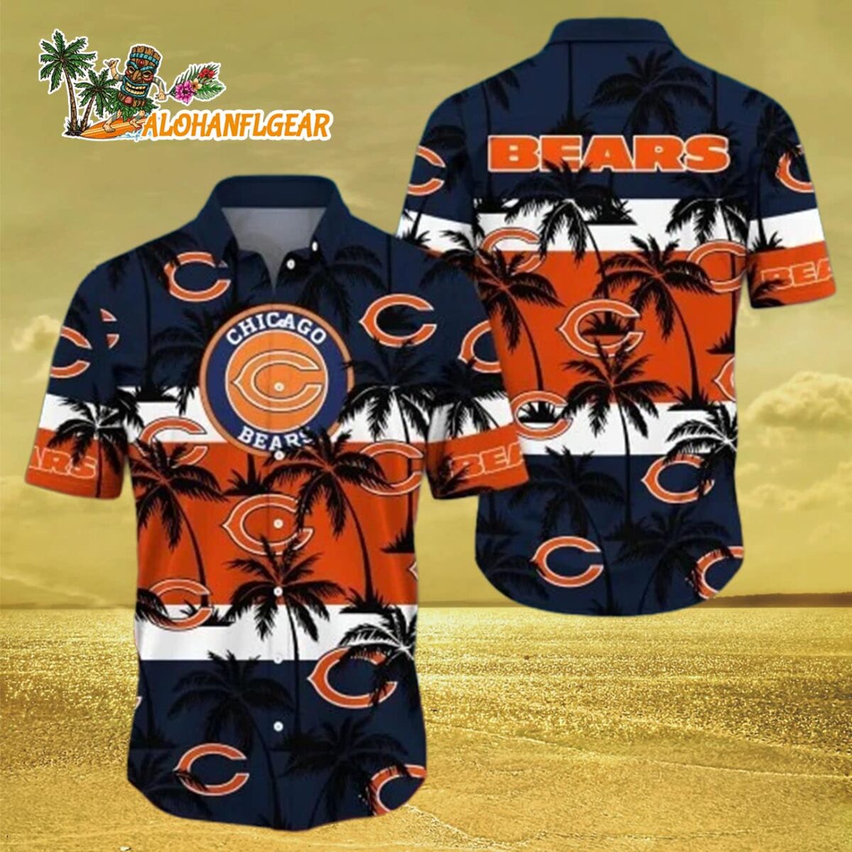 Chicago Bears Hawaiian Shirt Trending Summer Gift For Fan Chicago Bears Aloha Shirt 3