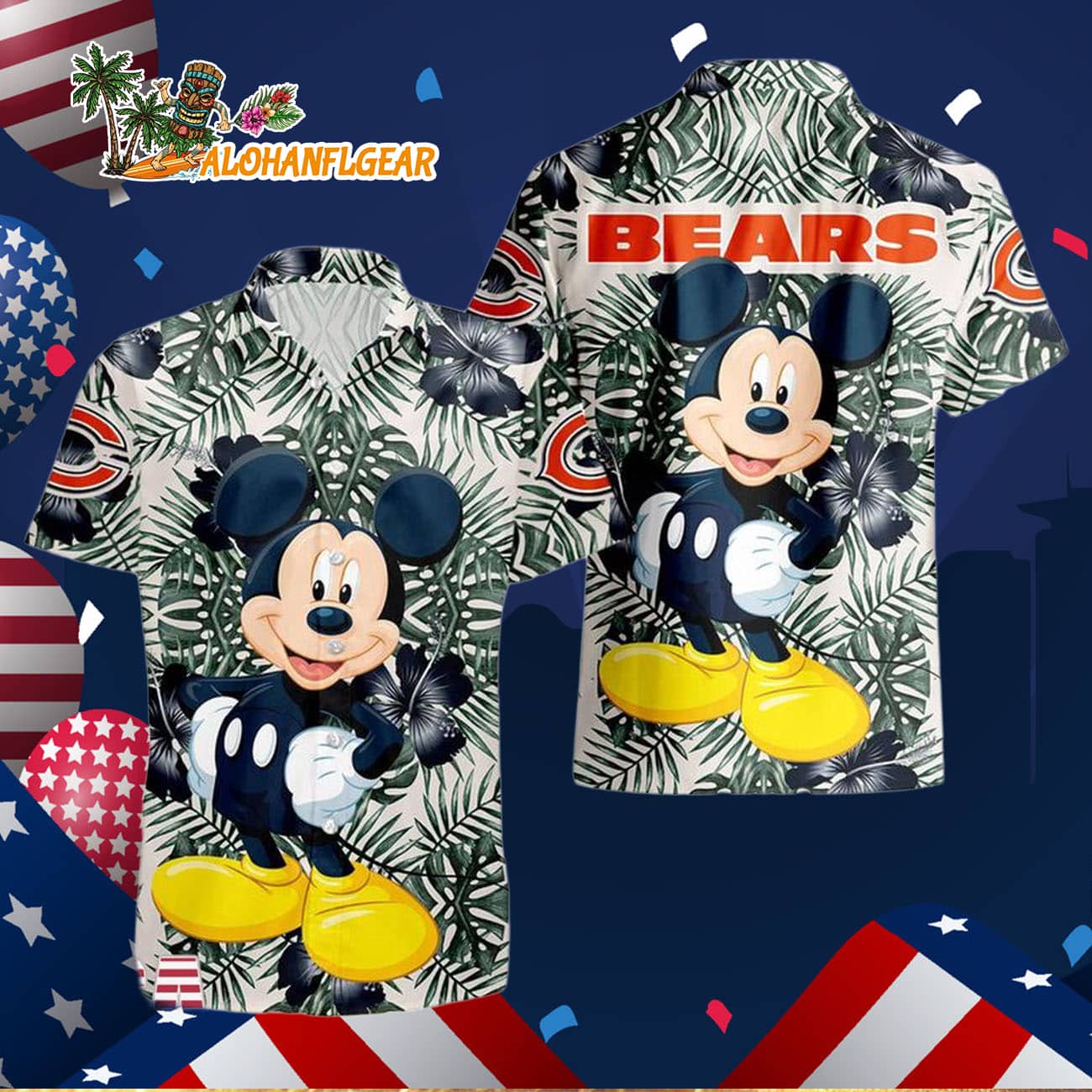 Chicago Bears Mickey Disney Limited Edition Hawaiian Shirt, Chicago Bears Aloha Shirt Chicago Bears Mickey Disney Limited Edition Hawaiian Shirt, Chicago Bears Aloha Shirt