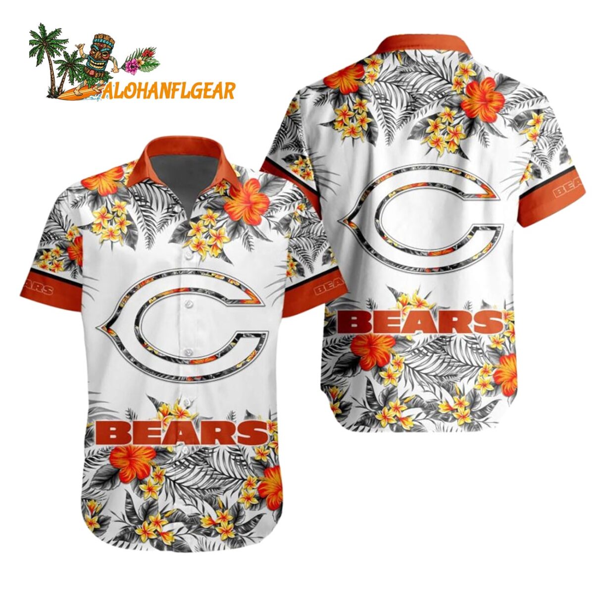 Chicago Bears Special Floral Tropical Team Spirit Hawaiian Shirt Chicago Bears Aloha Shirt 1
