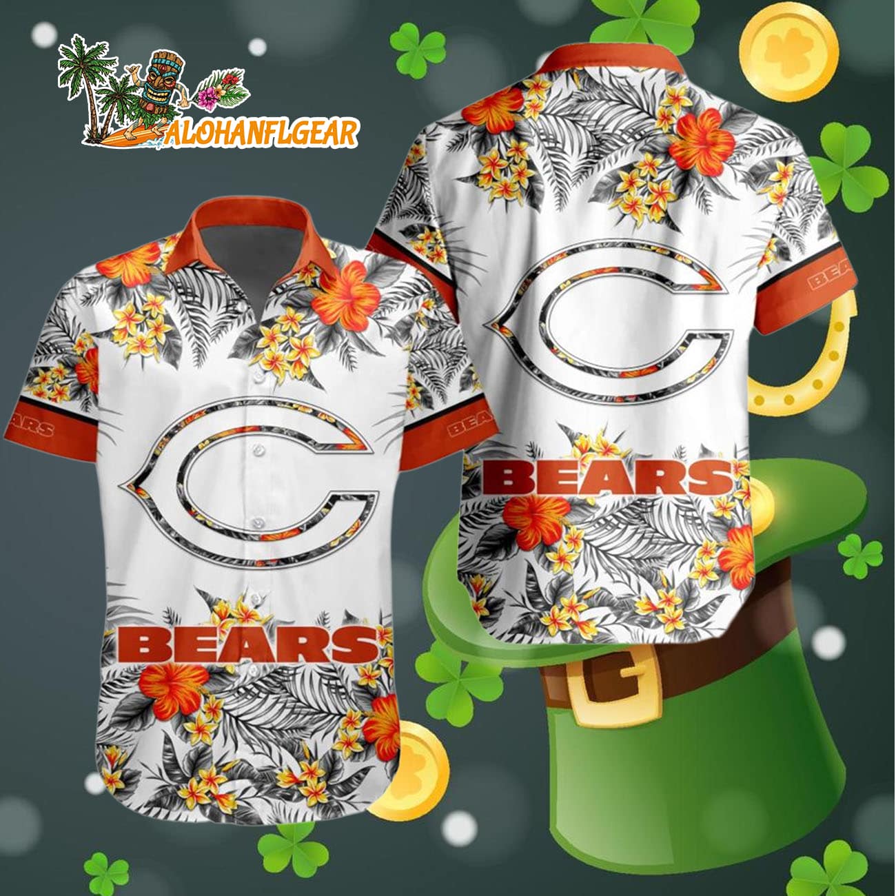 Chicago Bears Special Floral Tropical Team Spirit Hawaiian Shirt, Chicago Bears Aloha Shirt Chicago Bears Special Floral Tropical Team Spirit Hawaiian Shirt, Chicago Bears Aloha Shirt