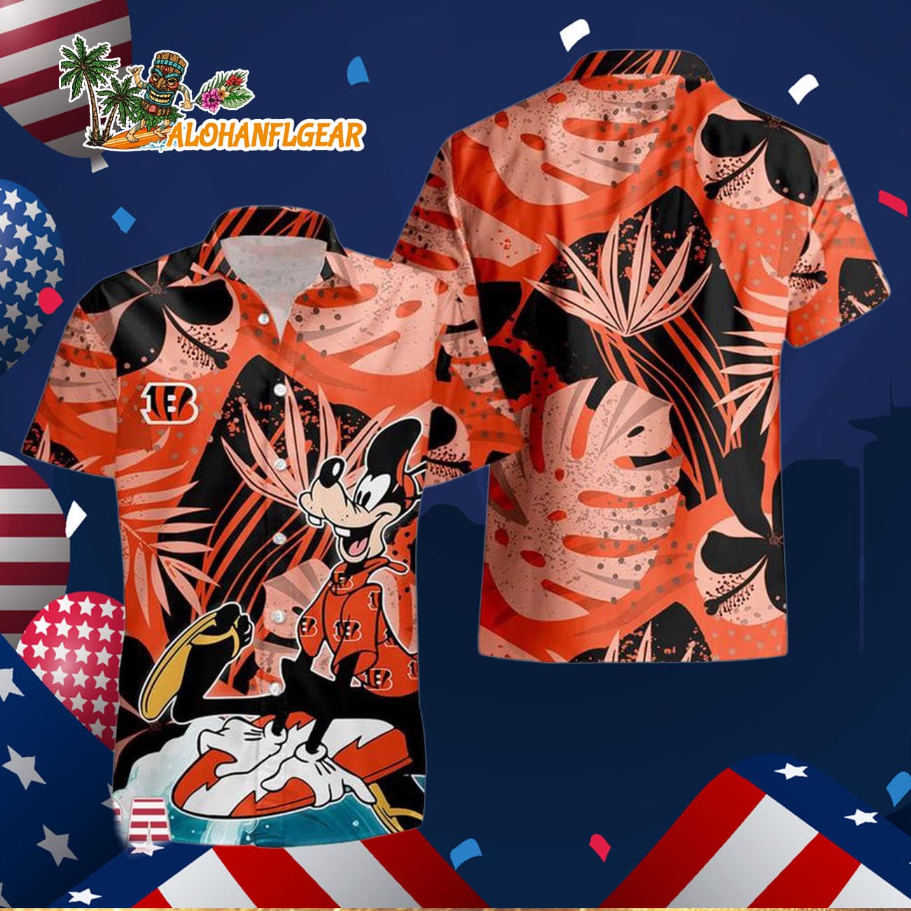 Cincinnati Bengals Goofy Disney Limited Edition Hawaiian Shirt, Cincinnati Bengals Aloha Shirt Cincinnati Bengals Goofy Disney Limited Edition Hawaiian Shirt, Cincinnati Bengals Aloha Shirt