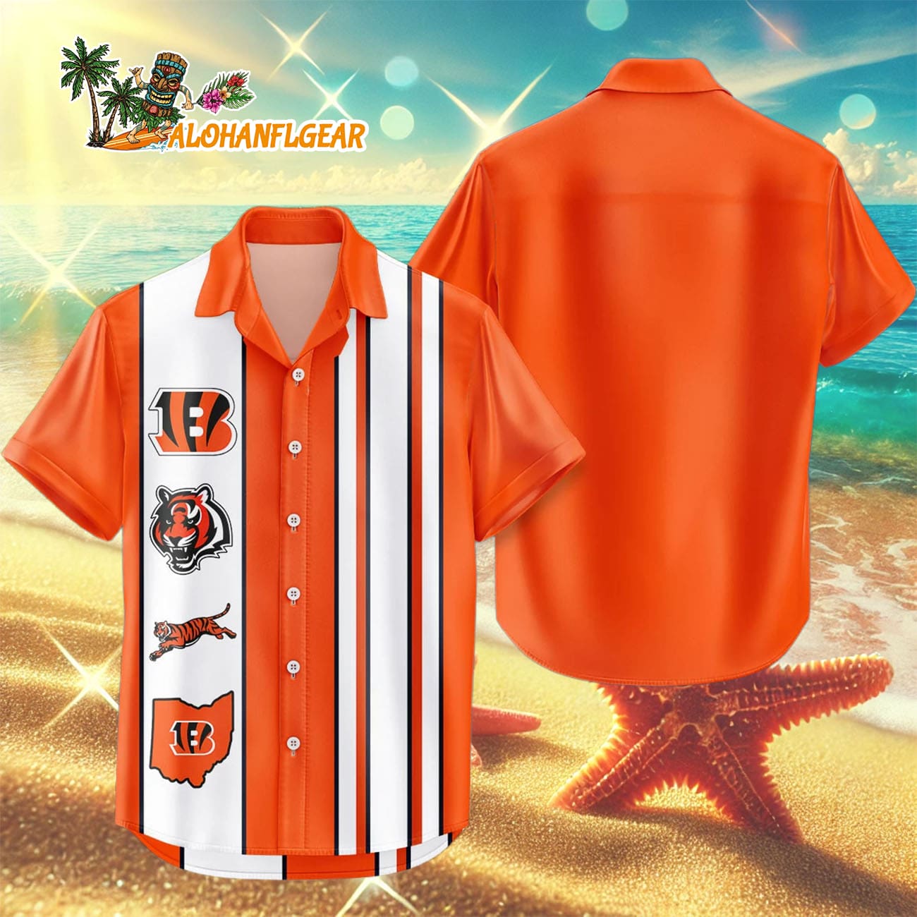 Cincinnati Bengals Hawaiian Shirt Classic Color Contrast, Cincinnati Bengals Aloha Shirt Cincinnati Bengals Hawaiian Shirt Classic Color Contrast, Cincinnati Bengals Aloha Shirt