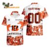 Cincinnati Bengals Hibiscus Flower Custom Name Hawaiian Shirt NFL Aloha Shirt 1