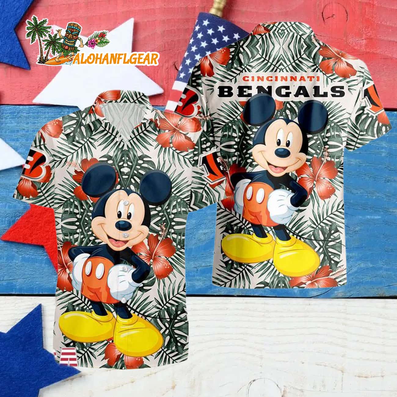 Cincinnati Bengals Mickey Disney Limited Edition Hawaiian Shirt, Cincinnati Bengals Aloha Shirt Cincinnati Bengals Mickey Disney Limited Edition Hawaiian Shirt, Cincinnati Bengals Aloha Shirt