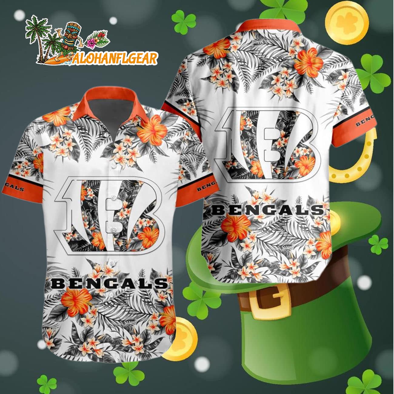 Cincinnati Bengals Special Floral Tropical Team Spirit Hawaiian Shirt, Cincinnati Bengals Aloha Shirt Cincinnati Bengals Special Floral Tropical Team Spirit Hawaiian Shirt, Cincinnati Bengals Aloha Shirt