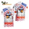 Cleveland Browns American Eagle Emblem Hawaiian Shirt Cleveland Browns Aloha Shirt 1