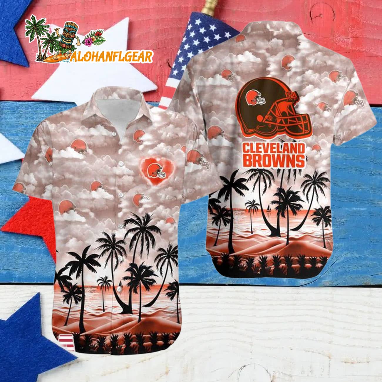 Cleveland Browns Coconut Palms Limited Edition Hawaiian Shirt, Cleveland Browns Aloha Shirt Cleveland Browns Coconut Palms Limited Edition Hawaiian Shirt, Cleveland Browns Aloha Shirt