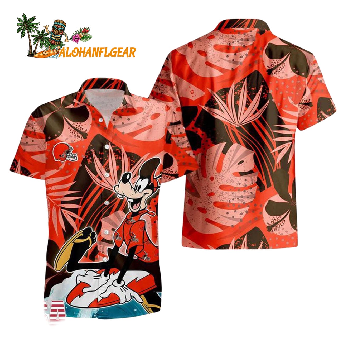 Cleveland Browns Goofy Disney Limited Edition Hawaiian Shirt, Cleveland Browns Aloha Shirt Cleveland Browns Goofy Disney Limited Edition Hawaiian Shirt, Cleveland Browns Aloha Shirt