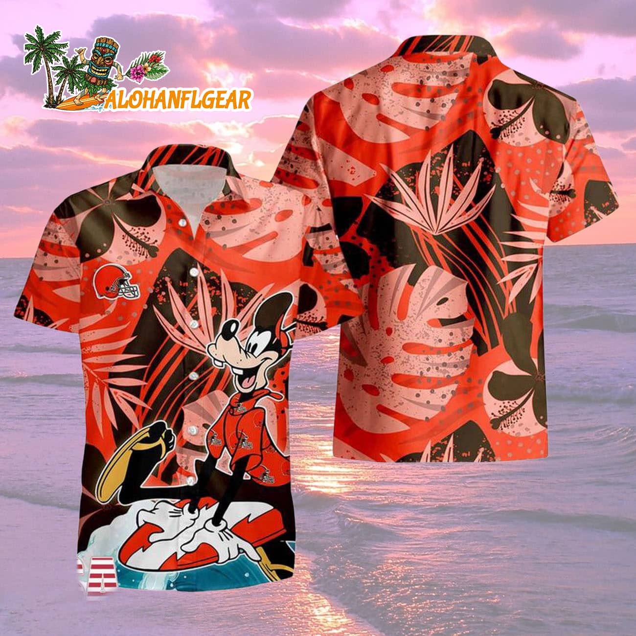 Cleveland Browns Goofy Disney Limited Edition Hawaiian Shirt, Cleveland Browns Aloha Shirt Cleveland Browns Goofy Disney Limited Edition Hawaiian Shirt, Cleveland Browns Aloha Shirt