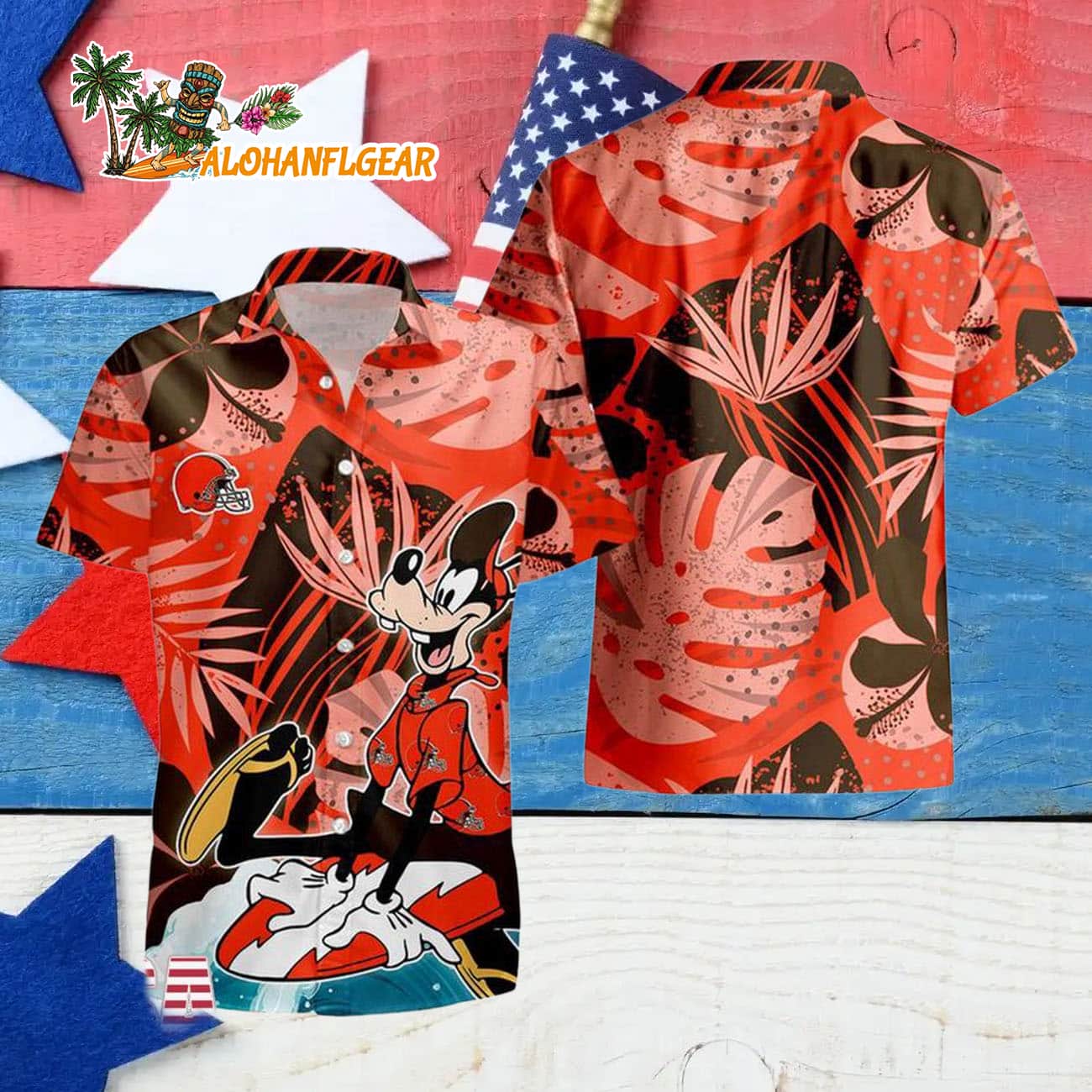 Cleveland Browns Goofy Disney Limited Edition Hawaiian Shirt, Cleveland Browns Aloha Shirt Cleveland Browns Goofy Disney Limited Edition Hawaiian Shirt, Cleveland Browns Aloha Shirt