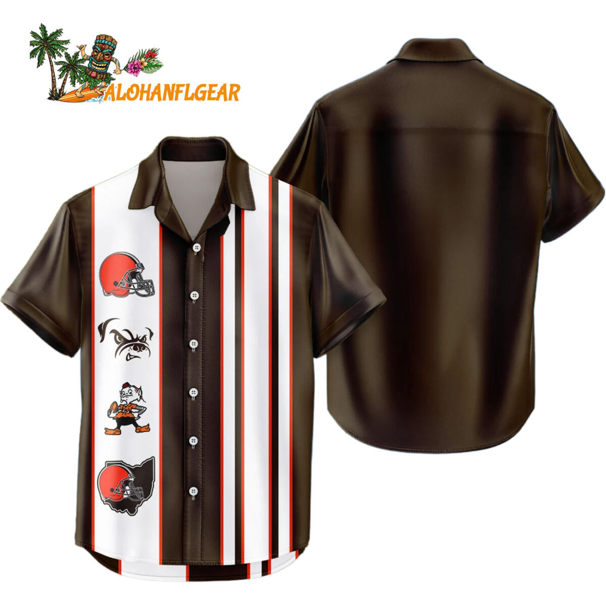 Cleveland Browns Hawaiian Shirt Classic Color Contrast 1
