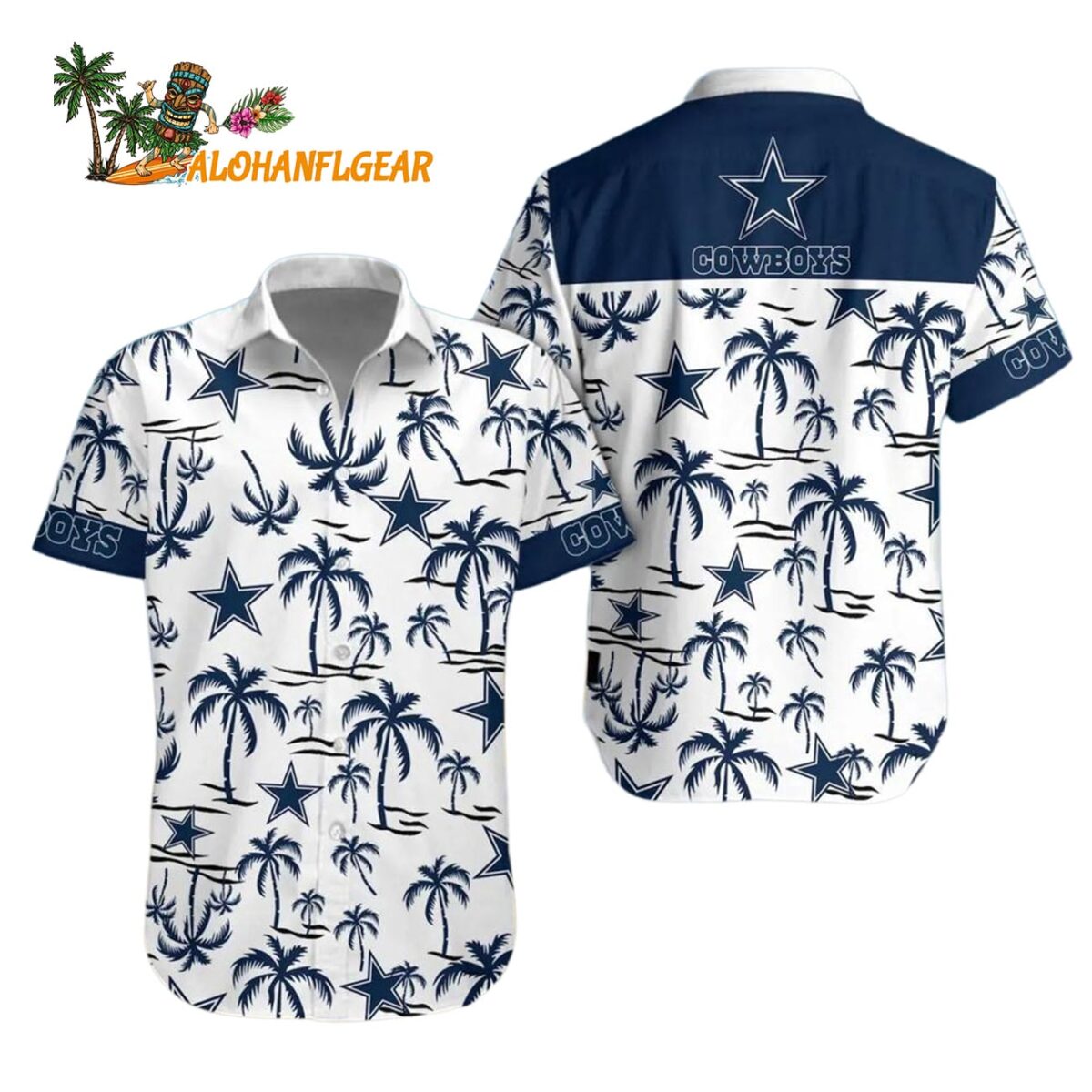 Dallas Cowboys Coconut Logo Beach Hawaiian Shirt NFL Aloha Shirt 1