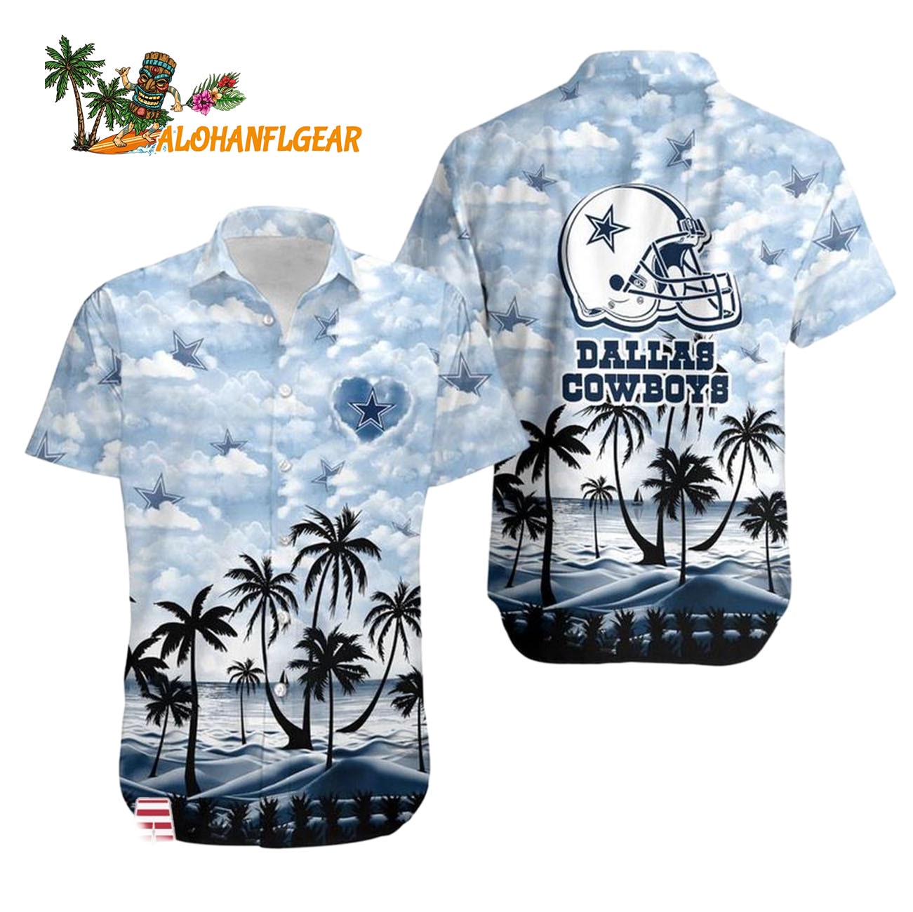 Dallas Cowboys Coconut Palms Limited Edition Hawaiian Shirt, Dallas Cowboys Aloha Shirt Dallas Cowboys Coconut Palms Limited Edition Hawaiian Shirt, Dallas Cowboys Aloha Shirt