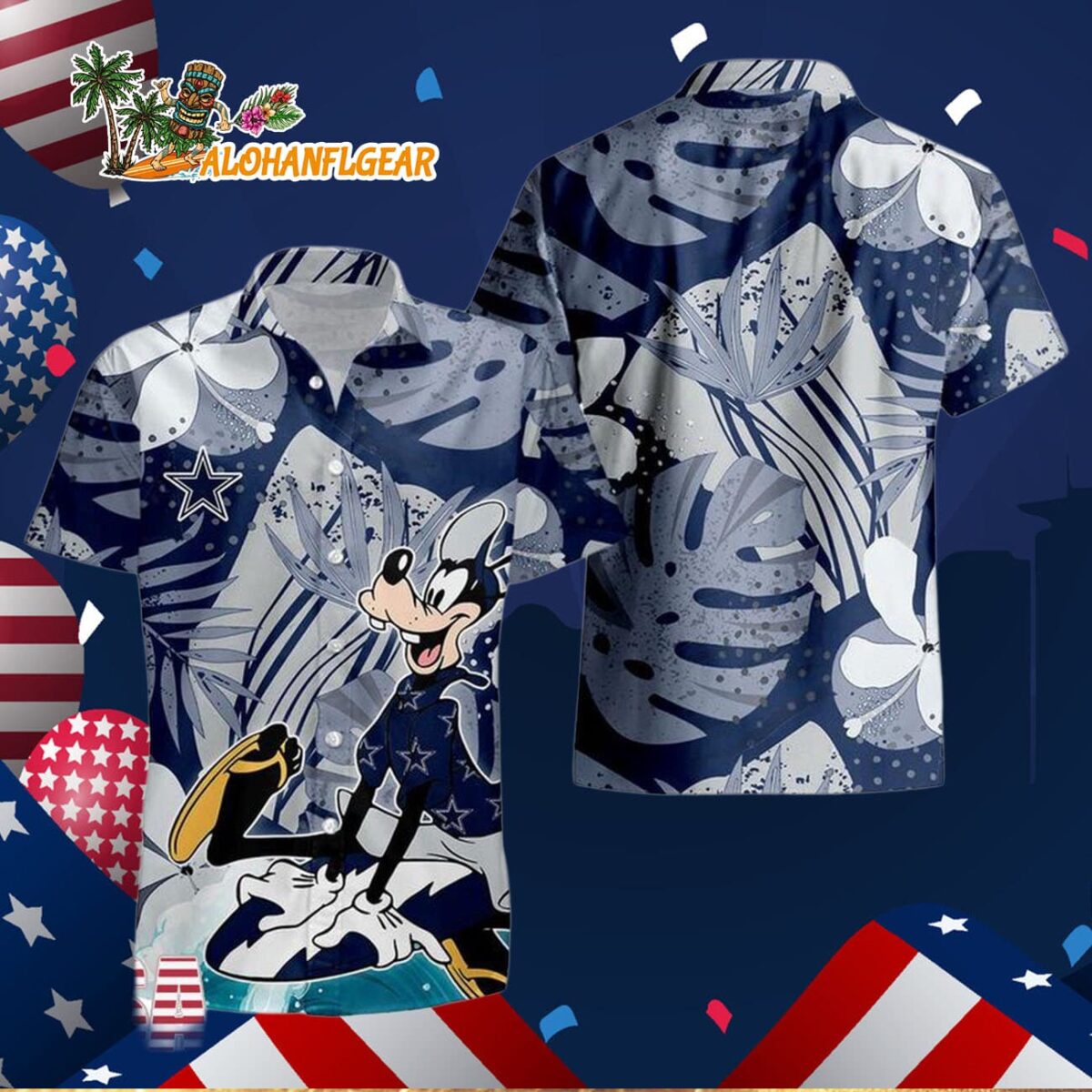 Dallas Cowboys Goofy Disney Limited Edition Hawaiian Shirt, Dallas Cowboys Aloha Shirt 2 Dallas Cowboys Goofy Disney Limited Edition Hawaiian Shirt Dallas Cowboys Aloha Shirt 3