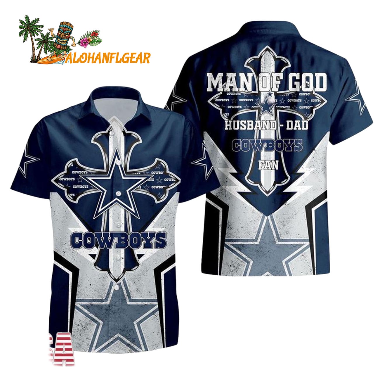 Dallas Cowboys Man Of God Gift For Fathers Day Hawaiian Shirt, Dallas Cowboys Aloha Shirt Dallas Cowboys Man Of God Gift For Fathers Day Hawaiian Shirt, Dallas Cowboys Aloha Shirt