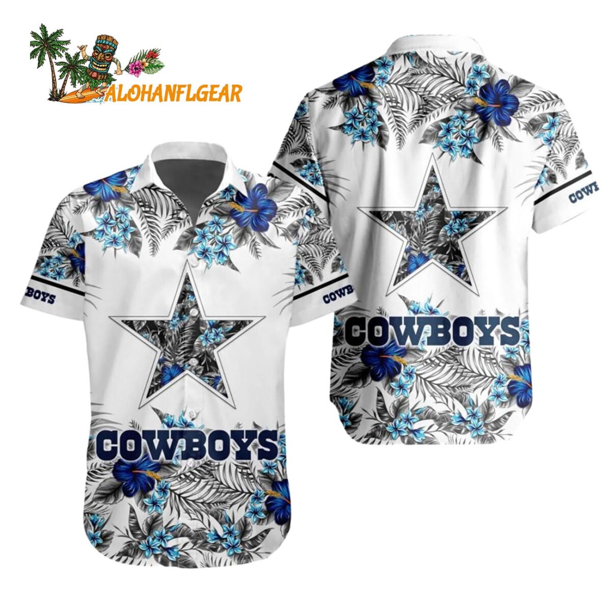 Dallas Cowboys Special Floral Tropical Team Spirit Hawaiian Shirt Dallas Cowboys Aloha Shirt 1