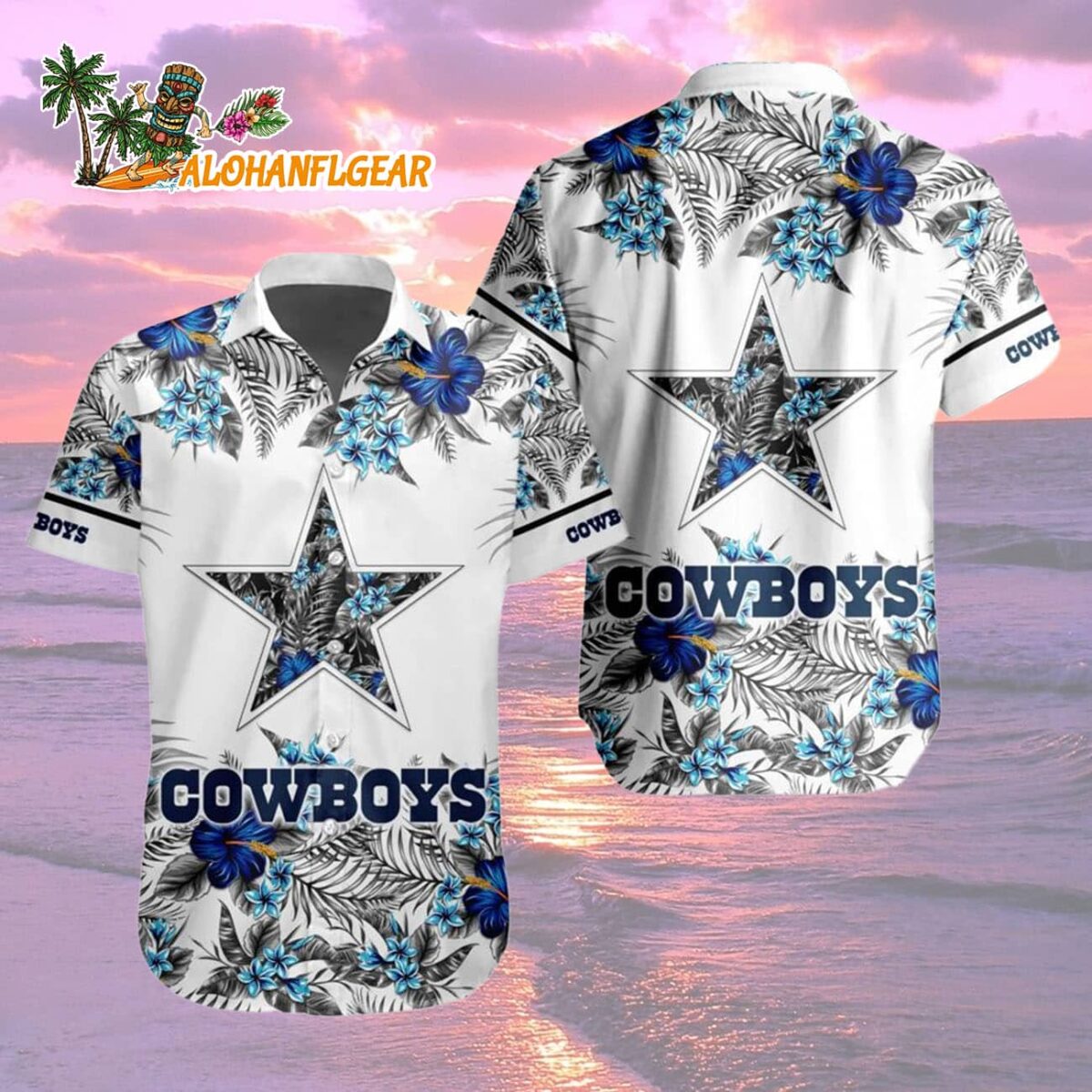 Dallas Cowboys Special Floral Tropical Team Spirit Hawaiian Shirt Dallas Cowboys Aloha Shirt 2